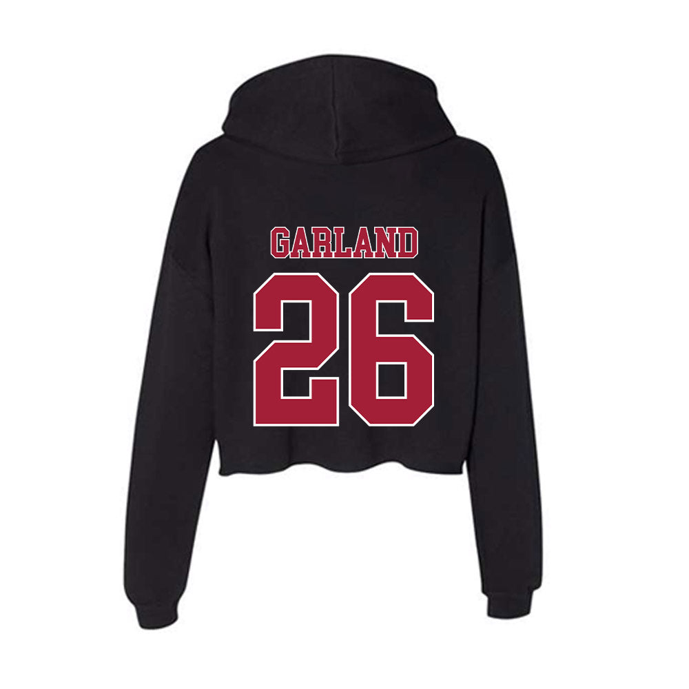 Stanford - NCAA Football : Chris Garland - Women's Crop Fleece Hoodie-1