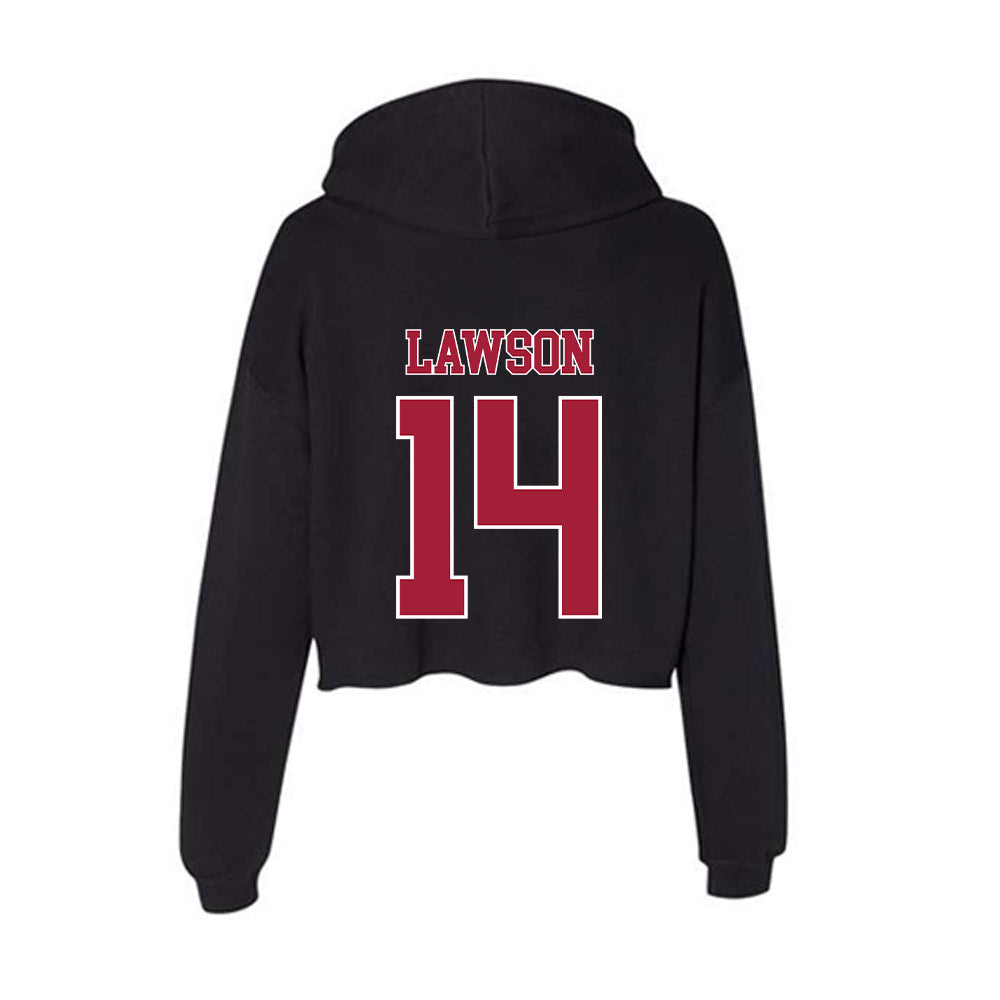 Stanford - NCAA Women's Lacrosse : Amanda Lawson - Women's Crop Fleece Hoodie-1