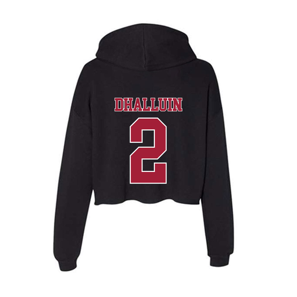 Stanford - NCAA Women's Water Polo : Juliette Dhalluin - Women's Crop Fleece Hoodie-1