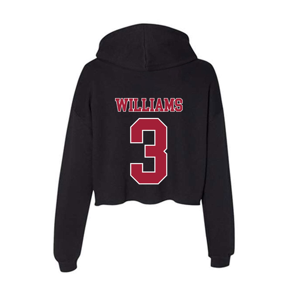 Stanford - NCAA Football : CJ Williams - Women's Crop Fleece Hoodie-1