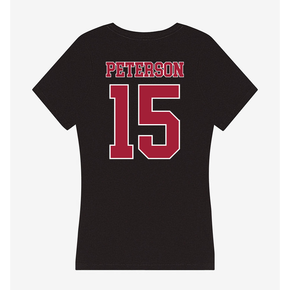 Stanford - NCAA Women's Basketball : Harper Peterson - Women's V-Neck T-Shirt-1