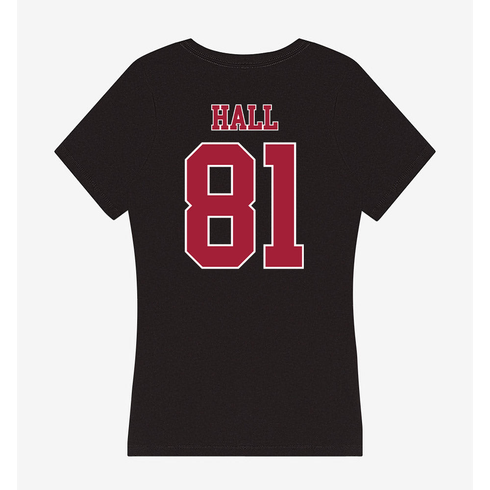 Stanford - NCAA Football : JonAnthony Hall - Women's V-Neck T-Shirt-1