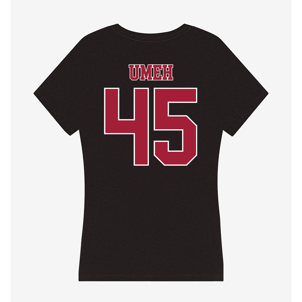 Stanford - NCAA Women's Basketball : Kennedy Umeh - Women's V-Neck T-Shirt-1