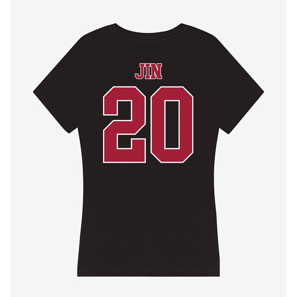 Stanford - NCAA Softball : Sophia Jin - Women's V-Neck T-Shirt-1