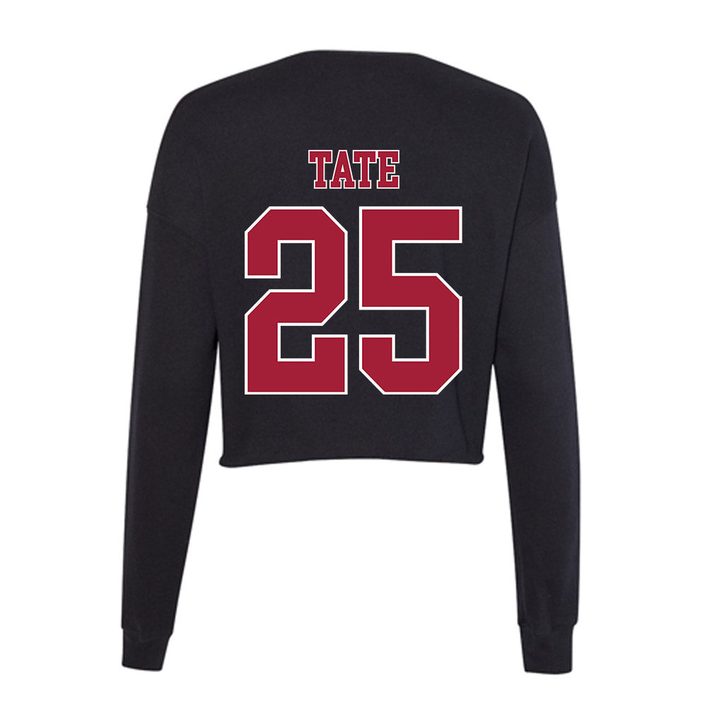 Stanford - NCAA Football : Bo Tate - Women's Cropped Crew Fleece-1