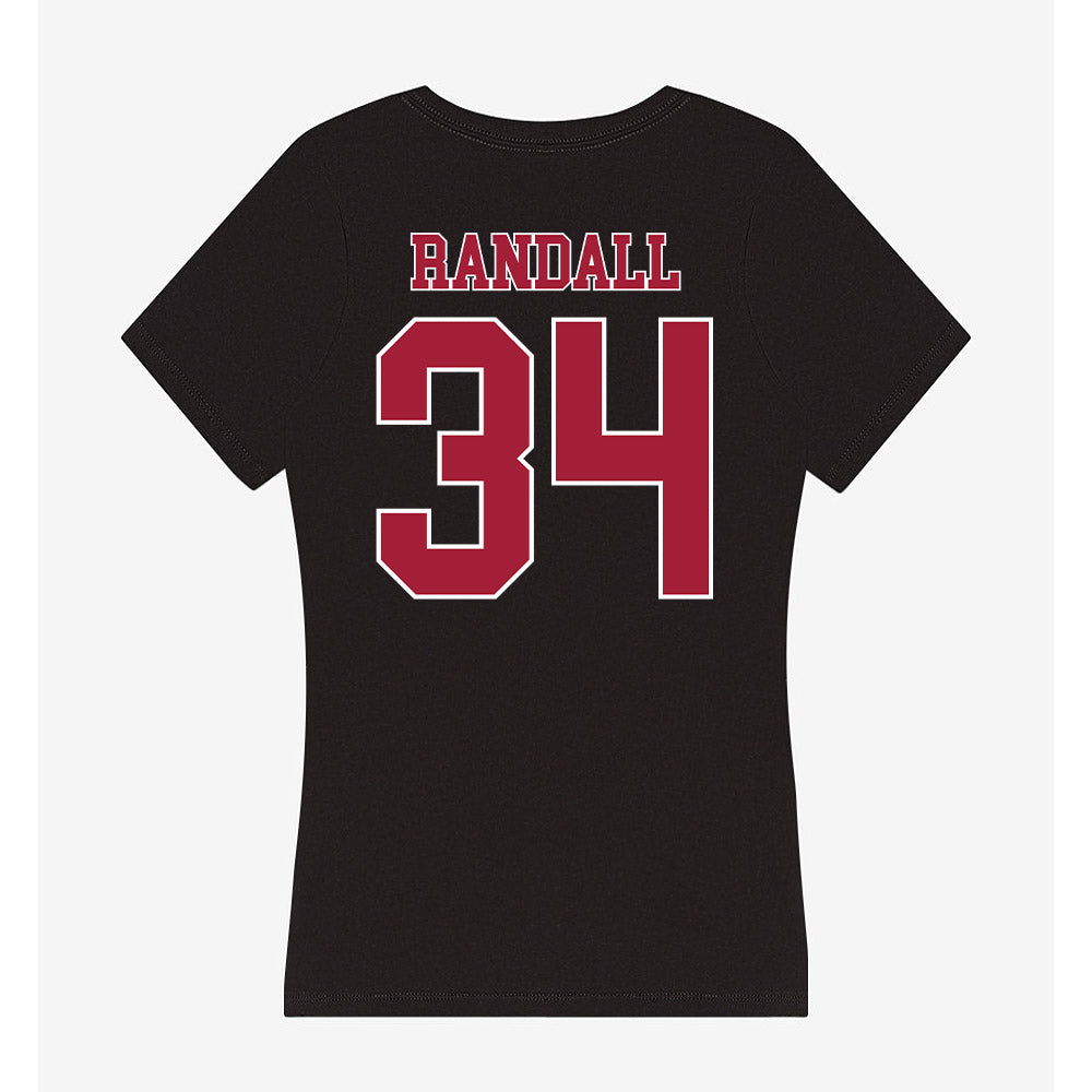 Stanford - NCAA Football : Javion Randall - Women's V-Neck T-Shirt-1