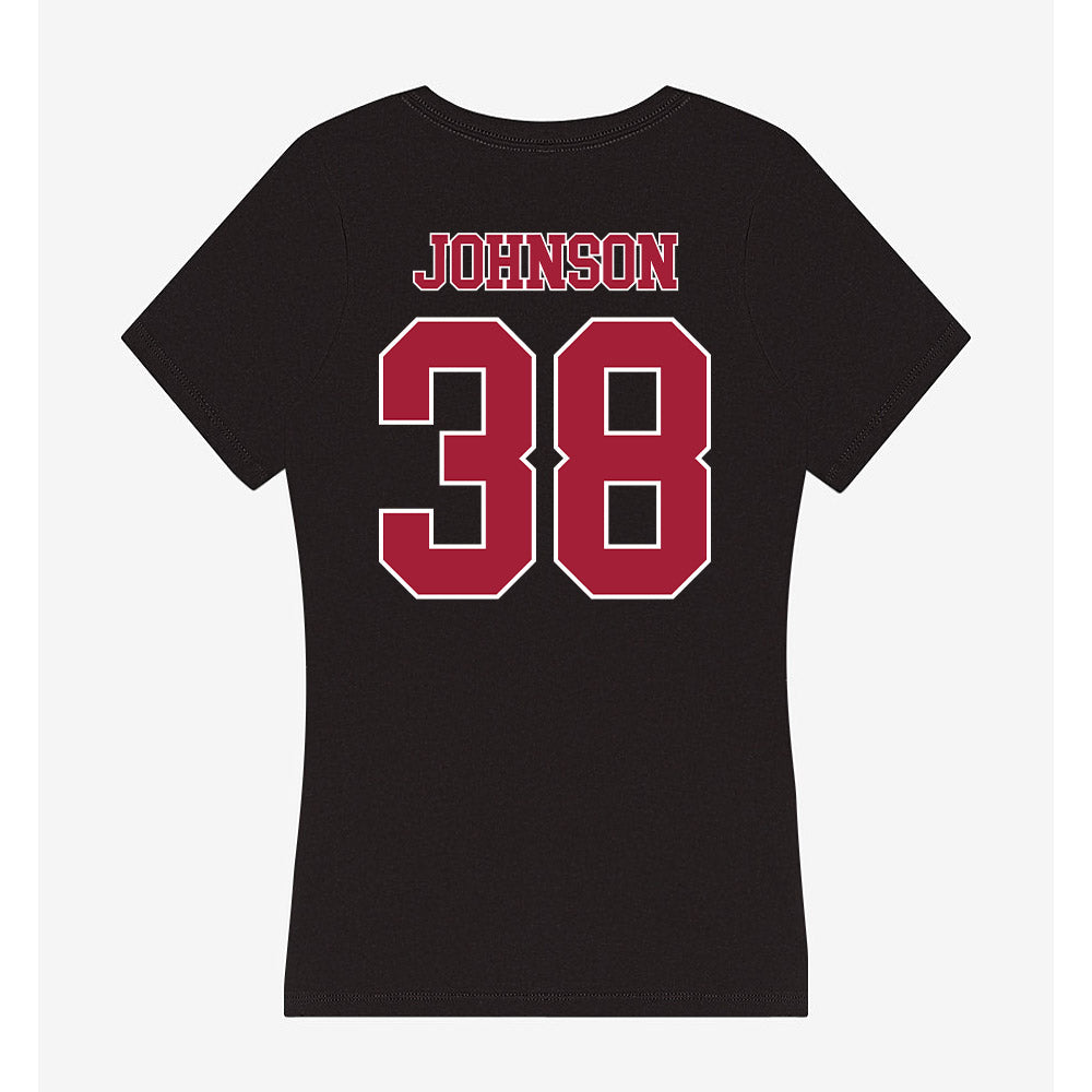 Stanford - NCAA Football : Zach Johnson - Women's V-Neck T-Shirt-1