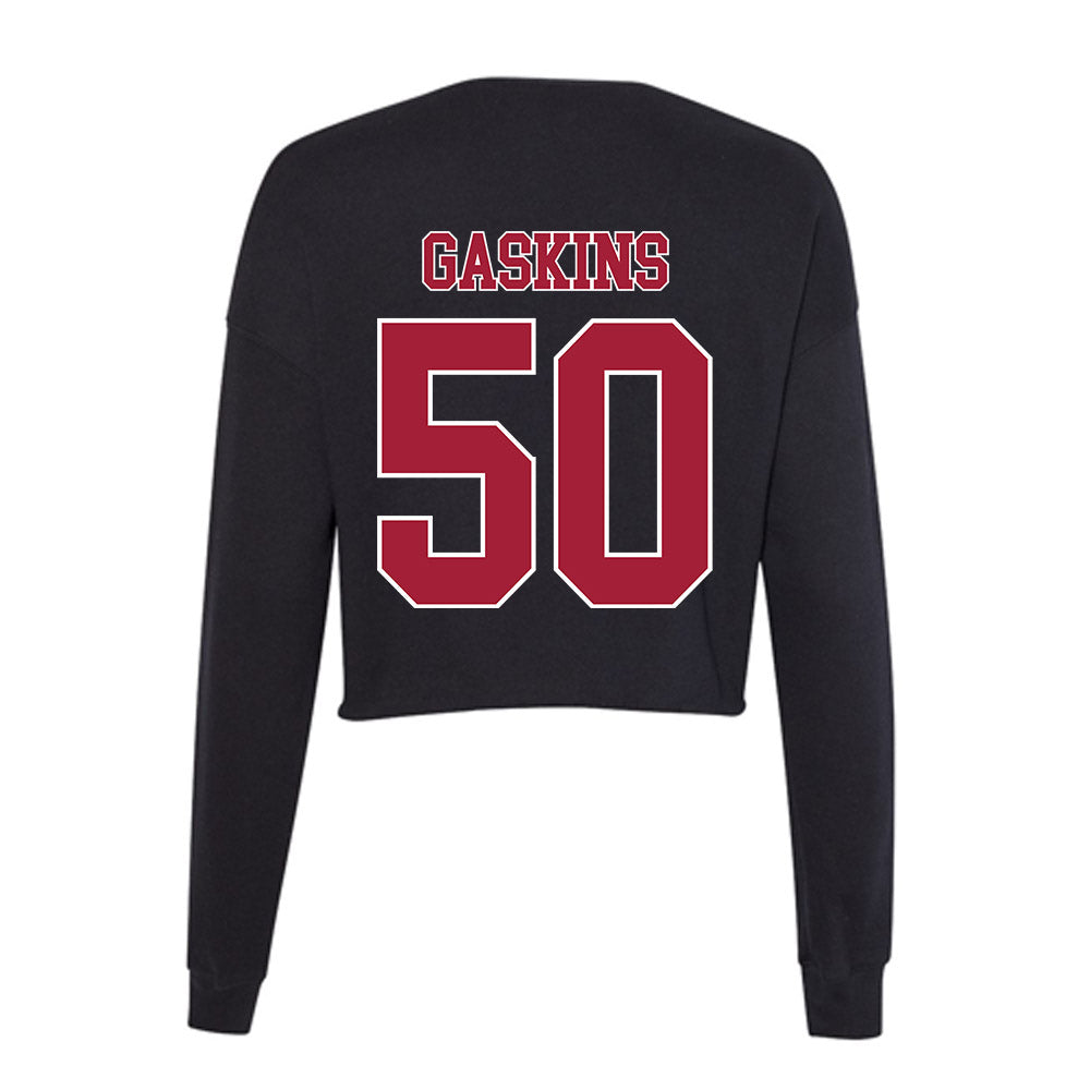 Stanford - NCAA Football : RJ Gaskins - Women's Cropped Crew Fleece-1