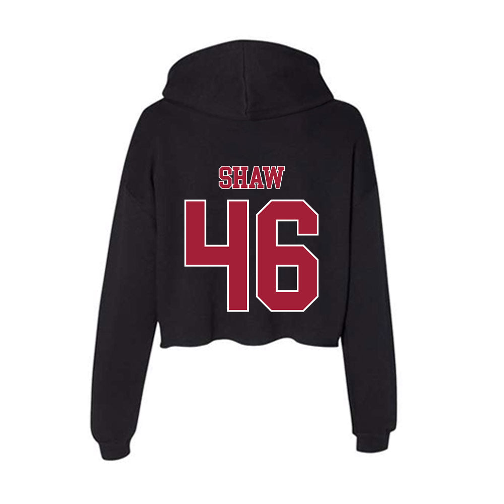 Stanford - NCAA Baseball : Andrew Shaw - Women's Crop Fleece Hoodie-1