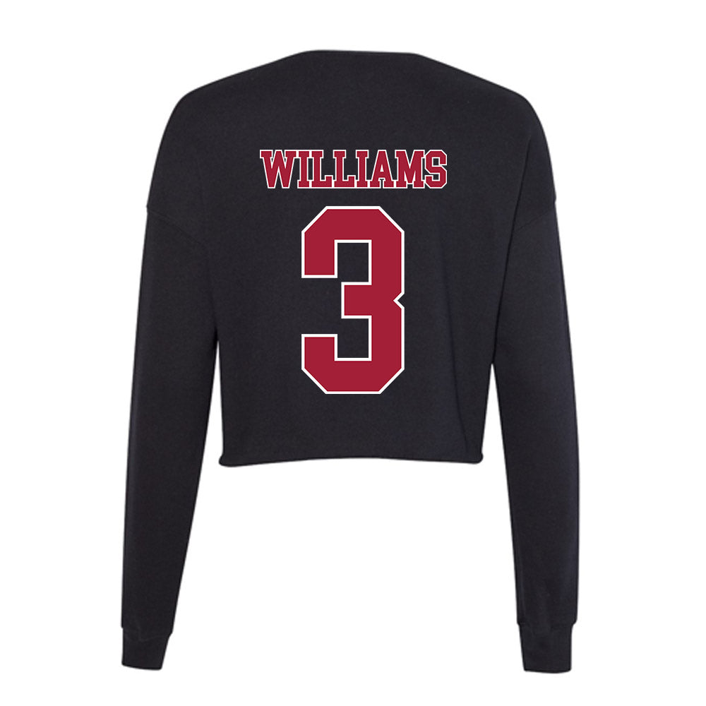 Stanford - NCAA Football : CJ Williams - Women's Cropped Crew Fleece-1