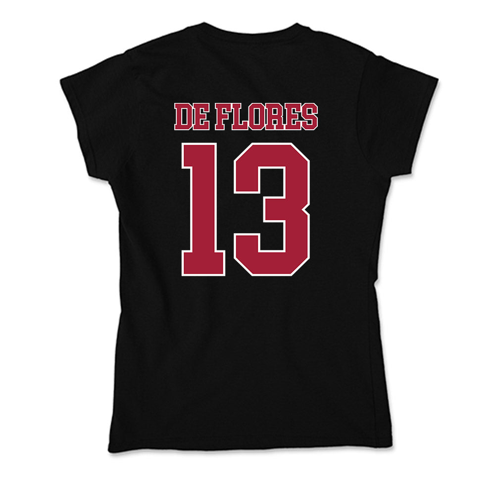 Stanford - NCAA Men's Soccer : Shane de Flores - Soft Style Women’s T-Shirt-1