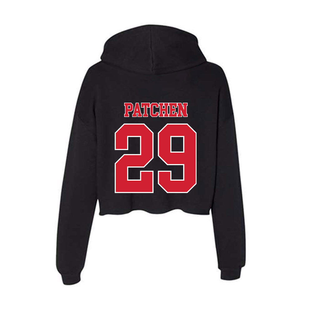 Fairfield - NCAA Men's Lacrosse : Luke Patchen - Women's Crop Fleece Hoodie-1