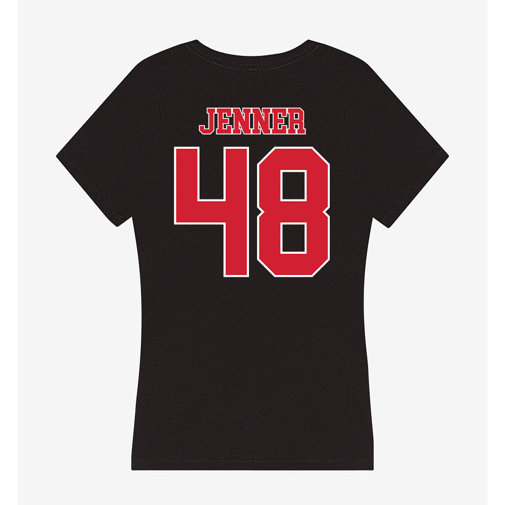 Fairfield - NCAA Men's Lacrosse : Hudson Jenner - Women's V-Neck T-Shirt-1