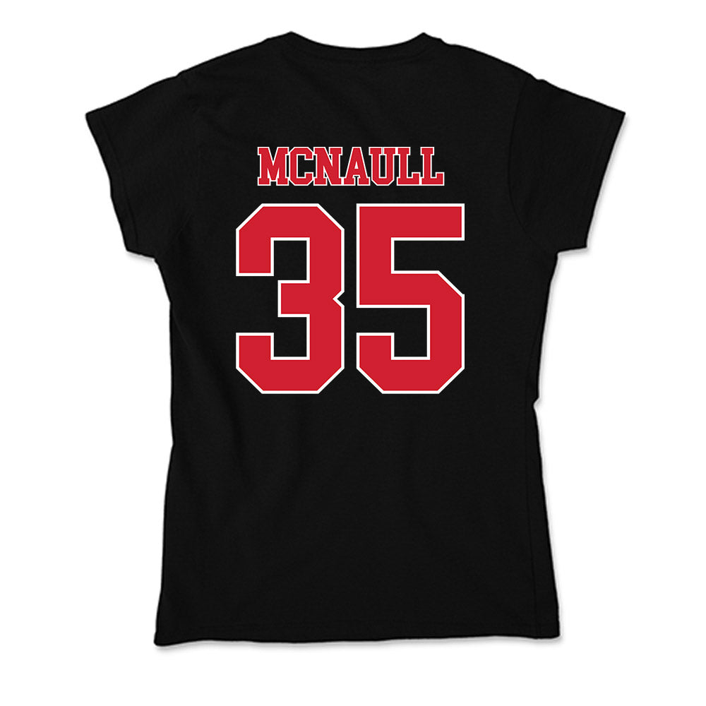 Fairfield - NCAA Men's Lacrosse : Caleb McNaull - Soft Style Women’s T-Shirt-1