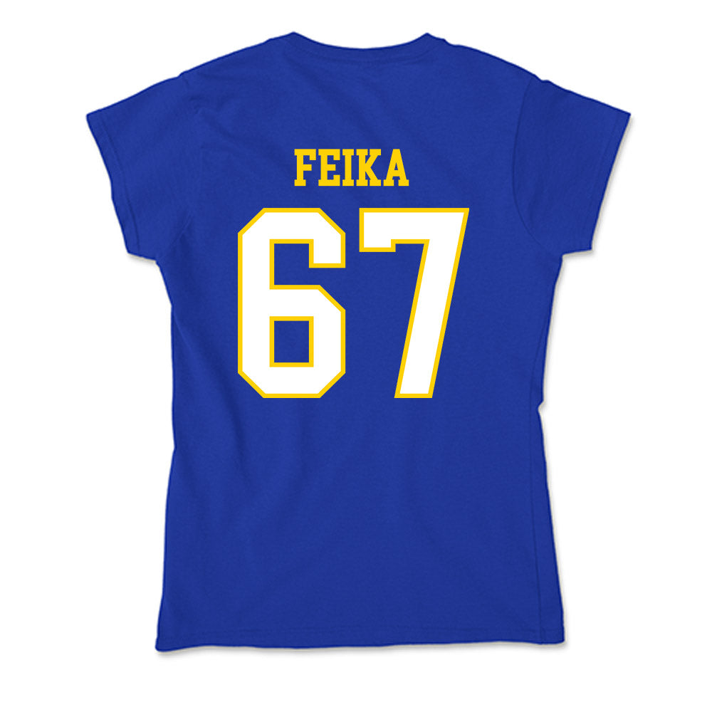Delaware - NCAA Football : Mustafa Feika - Soft Style Women’s T-Shirt-1