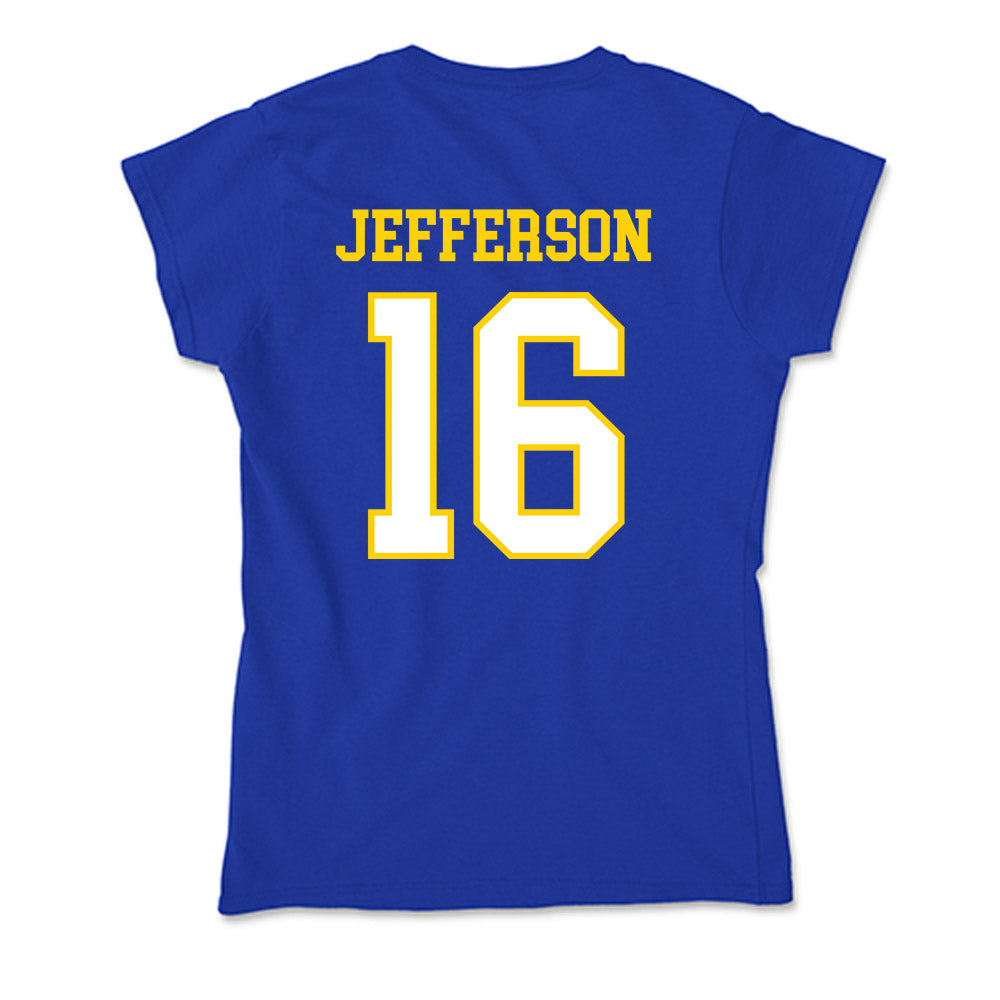 Delaware - NCAA Football : Noah Jefferson - Soft Style Women’s T-Shirt-1