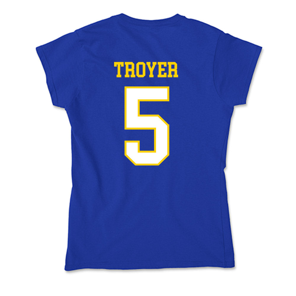 Delaware - NCAA Football : Austin Troyer - Soft Style Women’s T-Shirt-1