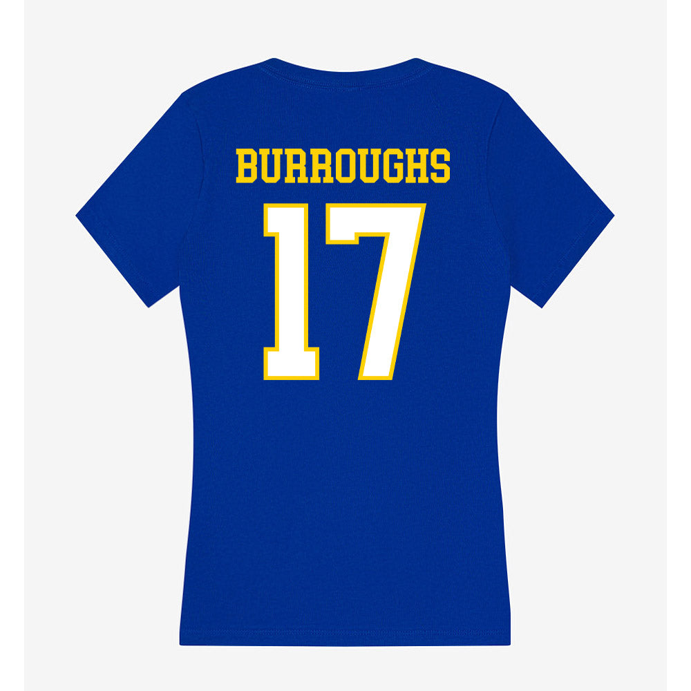 Delaware - NCAA Baseball : Noah Burroughs - Women's V-Neck T-Shirt-1