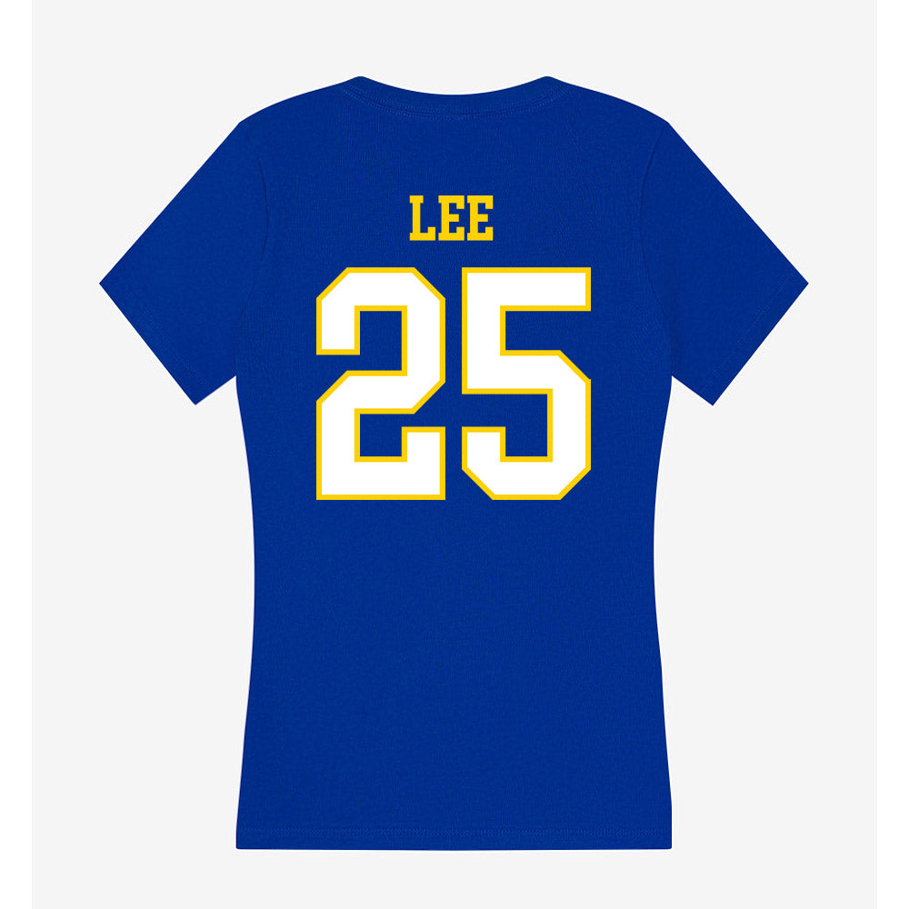 Delaware - NCAA Football : Azir lee - Women's V-Neck T-Shirt-1
