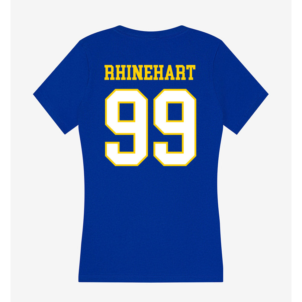 Delaware - NCAA Women's Soccer : Leah Rhinehart - Women's V-Neck T-Shirt-1