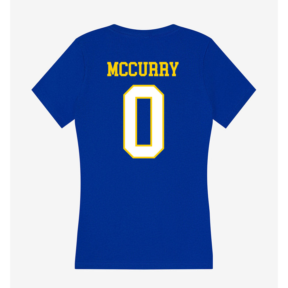 Delaware - NCAA Men's Lacrosse : John McCurry - Women's V-Neck T-Shirt-1