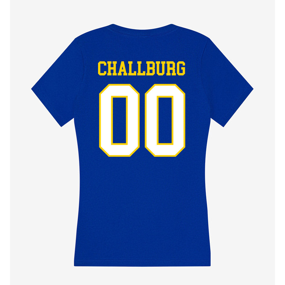 Delaware - NCAA Softball : Karli Challburg - Women's V-Neck T-Shirt-1