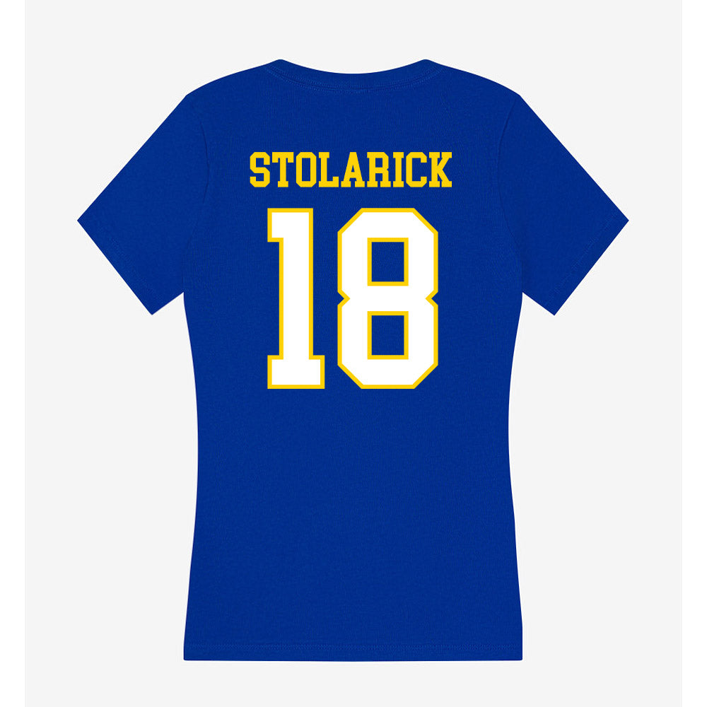 Delaware - NCAA Women's Lacrosse : Lena Stolarick - Women's V-Neck T-Shirt-1
