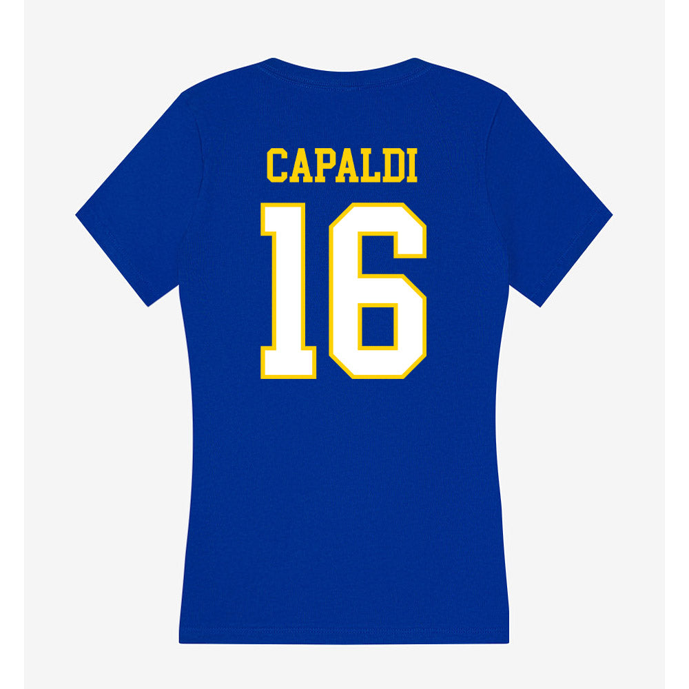 Delaware - NCAA Softball : Marlayna Capaldi - Women's V-Neck T-Shirt-1