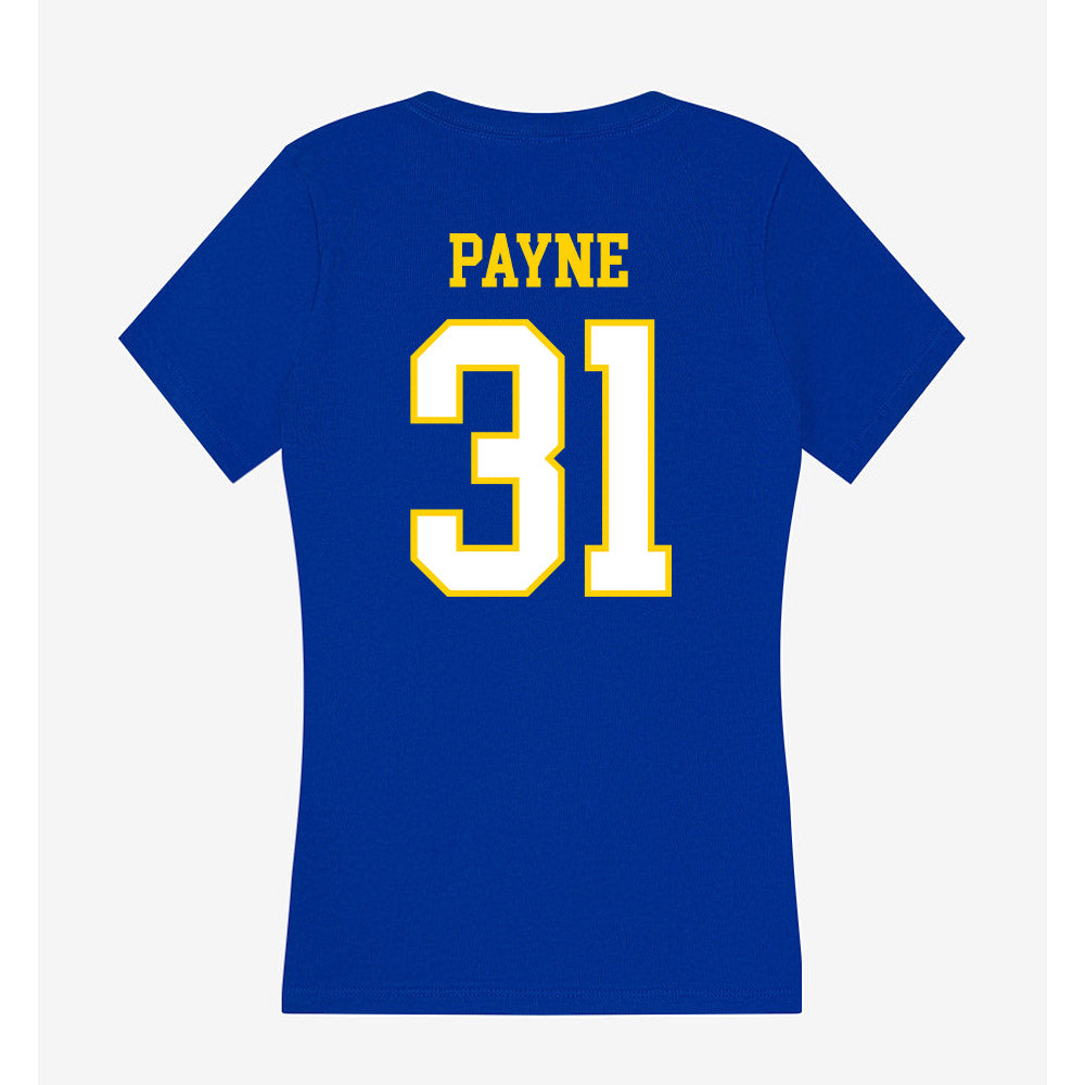 Delaware - NCAA Ice Hockey : Charlotte Payne - Women's V-Neck T-Shirt-1
