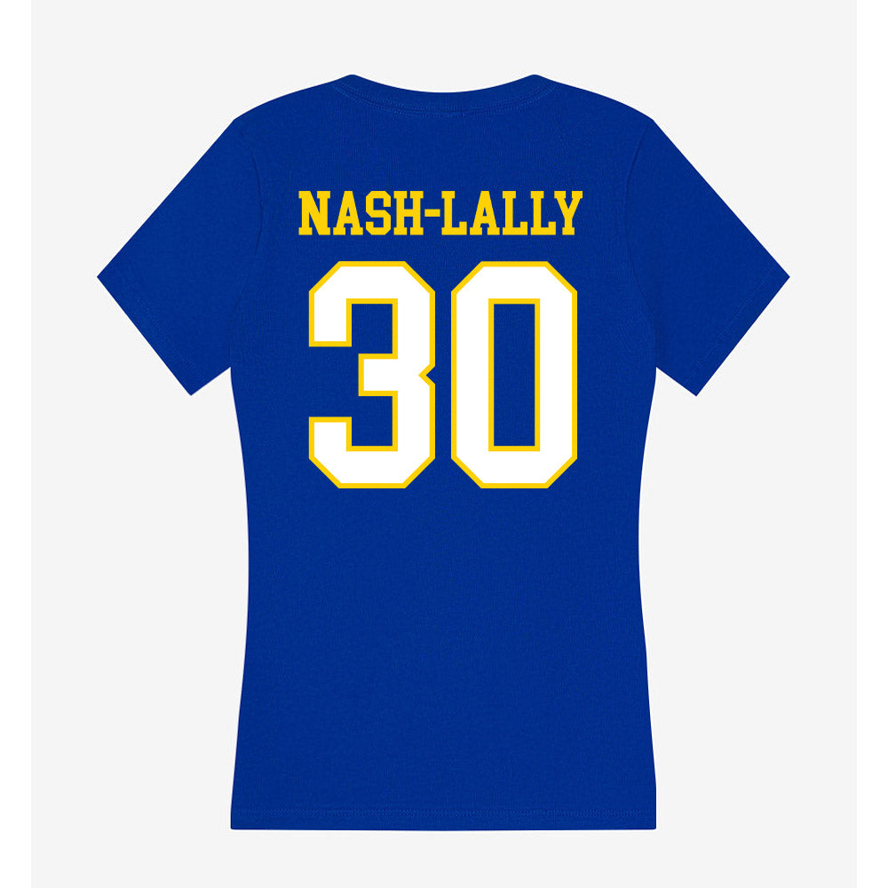 Delaware - NCAA Football : Alex Nash-Lally - Women's V-Neck T-Shirt-1