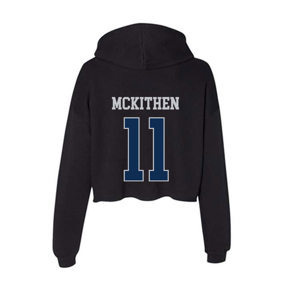 FAU - NCAA Football : Justin Mckithen - Women's Crop Fleece Hoodie-1