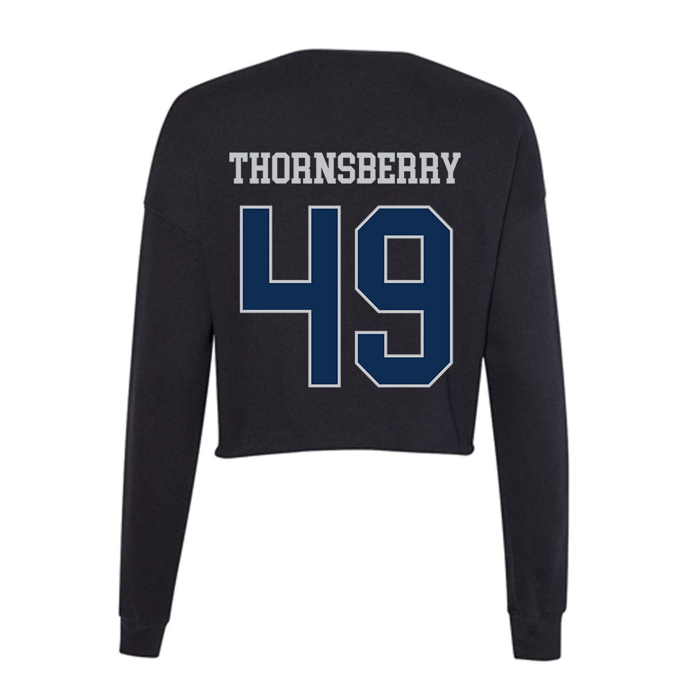 FAU - NCAA Men's Swimming & Diving : Logan Thornsberry - Women's Cropped Crew Fleece-1