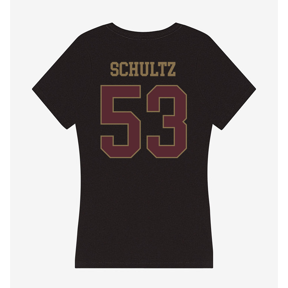 Texas State - NCAA Football : Cam Schultz - Women's V-Neck T-Shirt-1