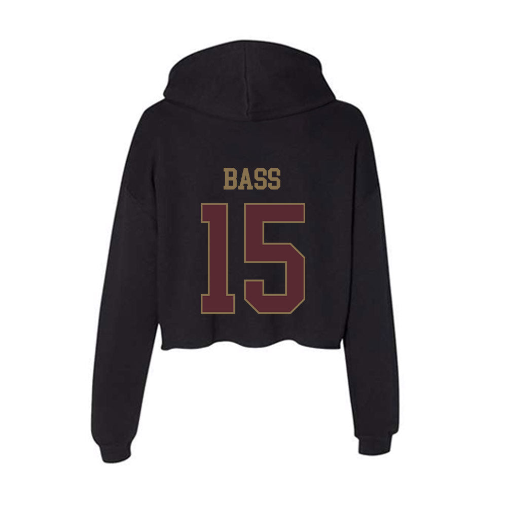 Texas State - NCAA Softball : Karmyn Bass - Women's Crop Fleece Hoodie-1