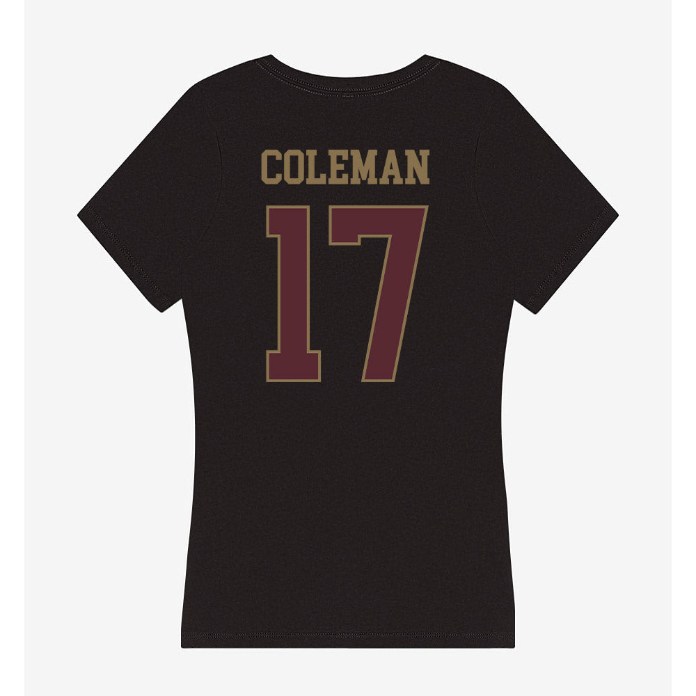 Texas State - NCAA Softball : Aiyana Coleman - Women's V-Neck T-Shirt-1