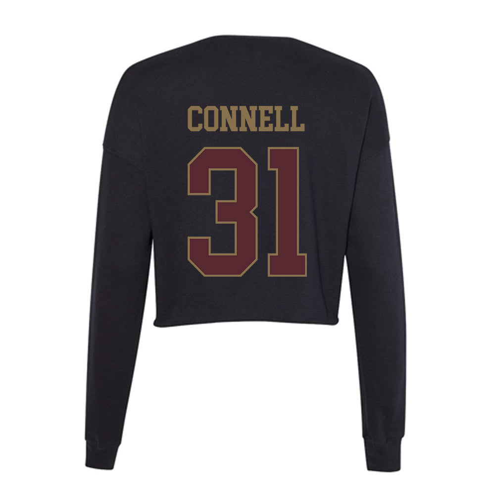 Texas State - NCAA Baseball : Shane Connell - Women's Cropped Crew Fleece-1