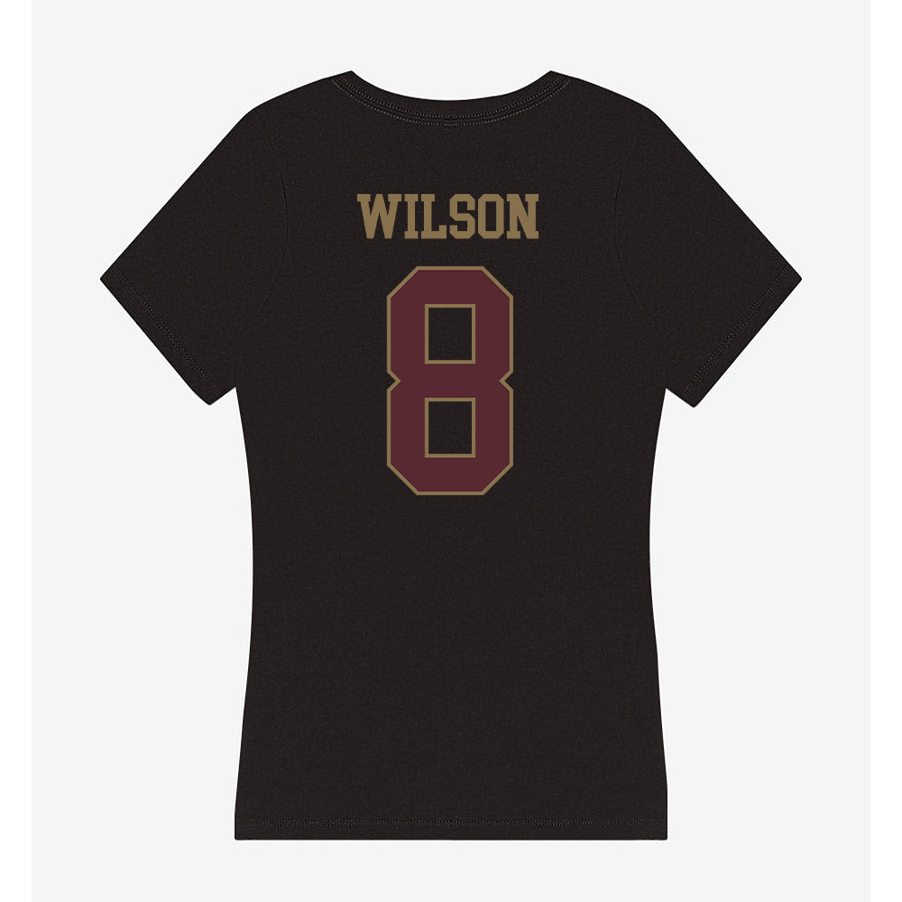 Texas State - NCAA Softball : Taylor Wilson - Women's V-Neck T-Shirt-1