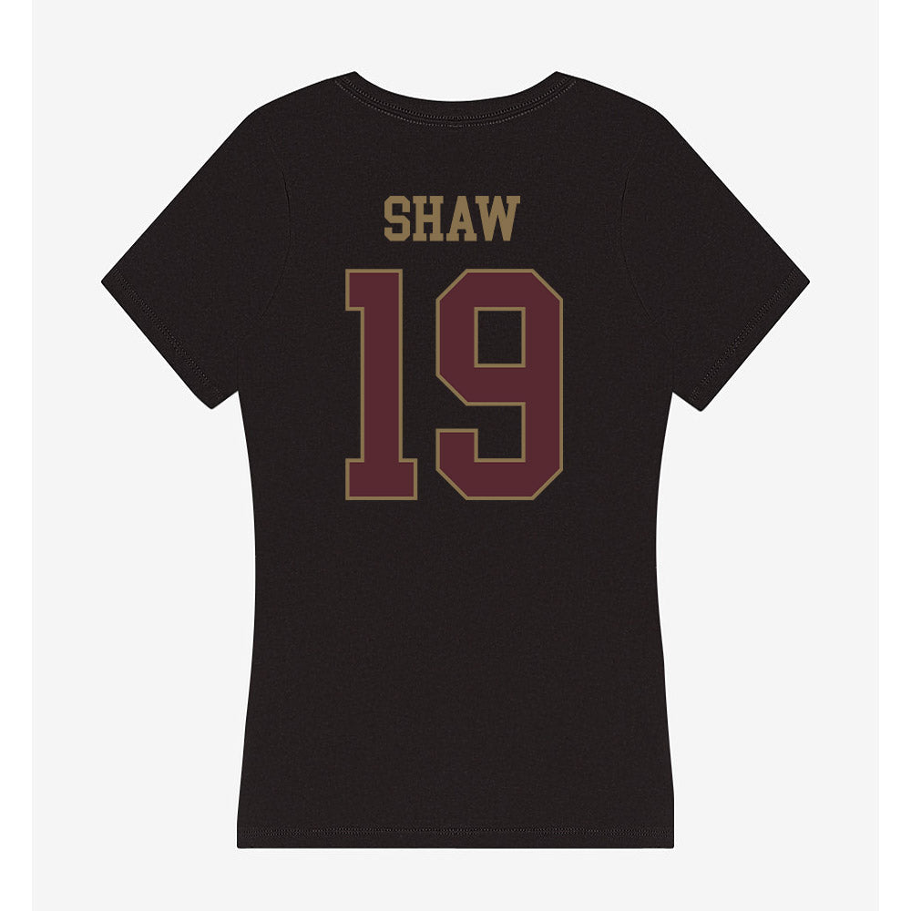 Texas State - NCAA Women's Soccer : Haley Shaw - Women's V-Neck T-Shirt-1