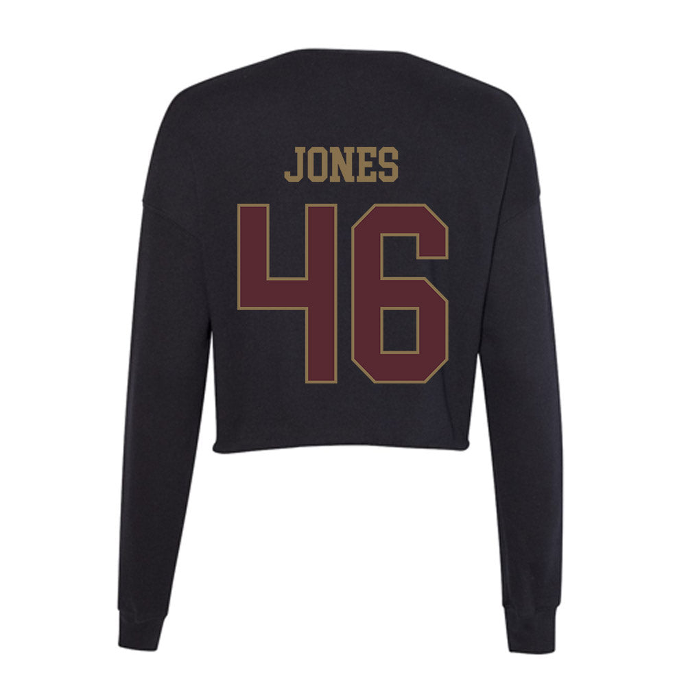 Texas State - NCAA Football : Ayden Jones - Women's Cropped Crew Fleece-1