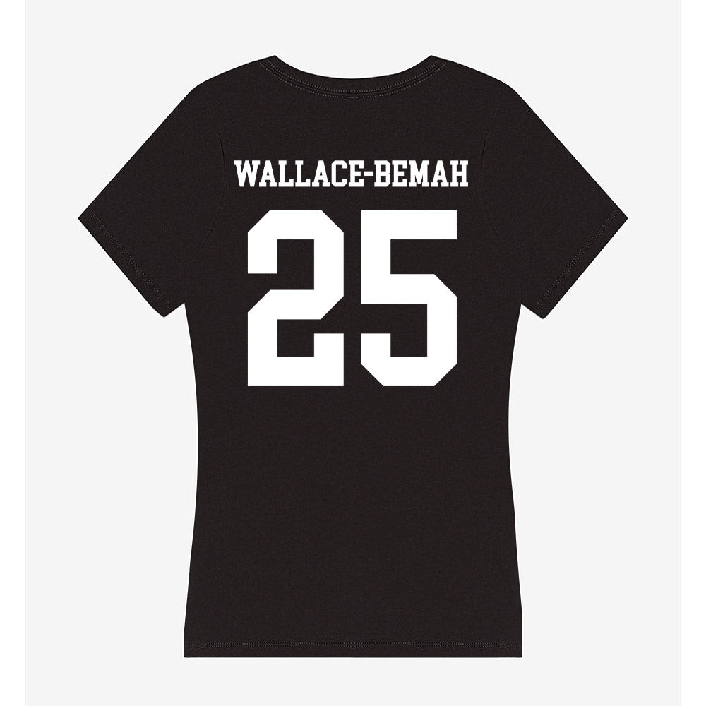 UNC Charlotte - NCAA Football : Prince Wallace-Bemah - Women's V-Neck T-Shirt-1