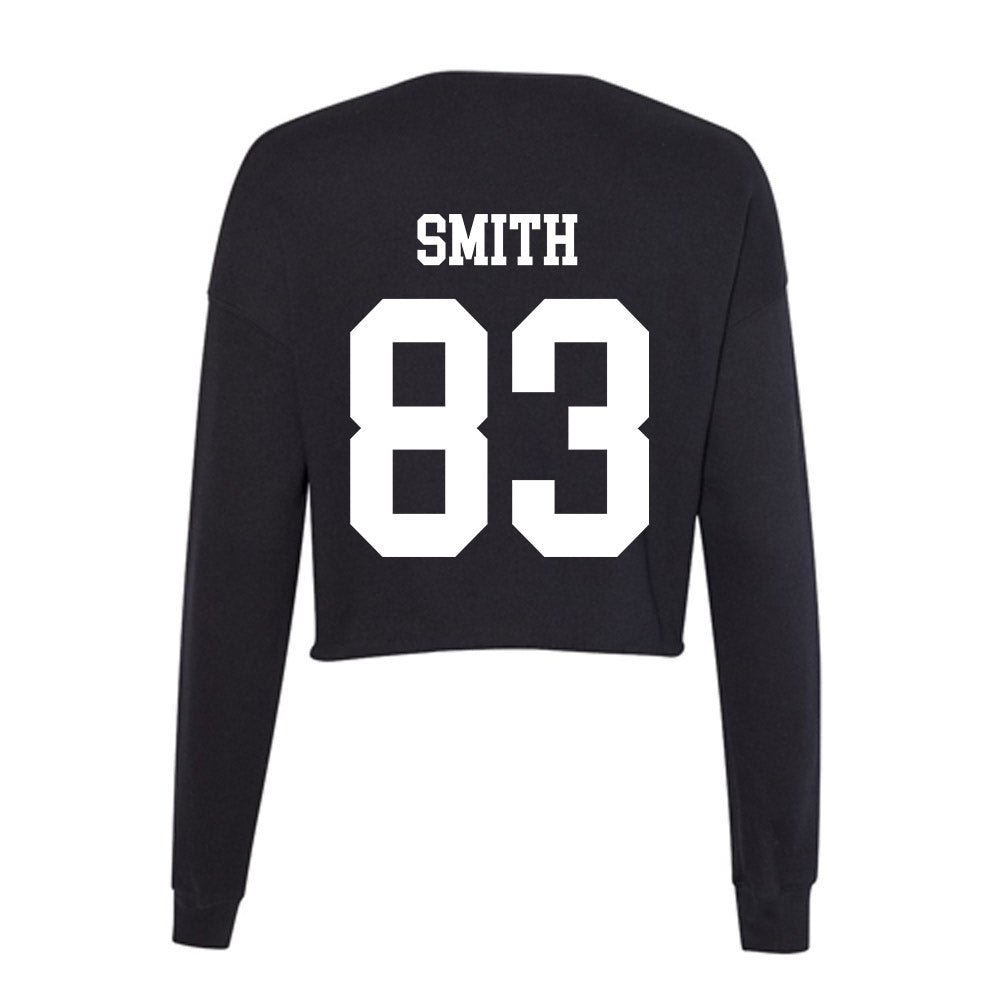 OKBU - NCAA Football : TJ Smith - Women's Cropped Crew Fleece-1