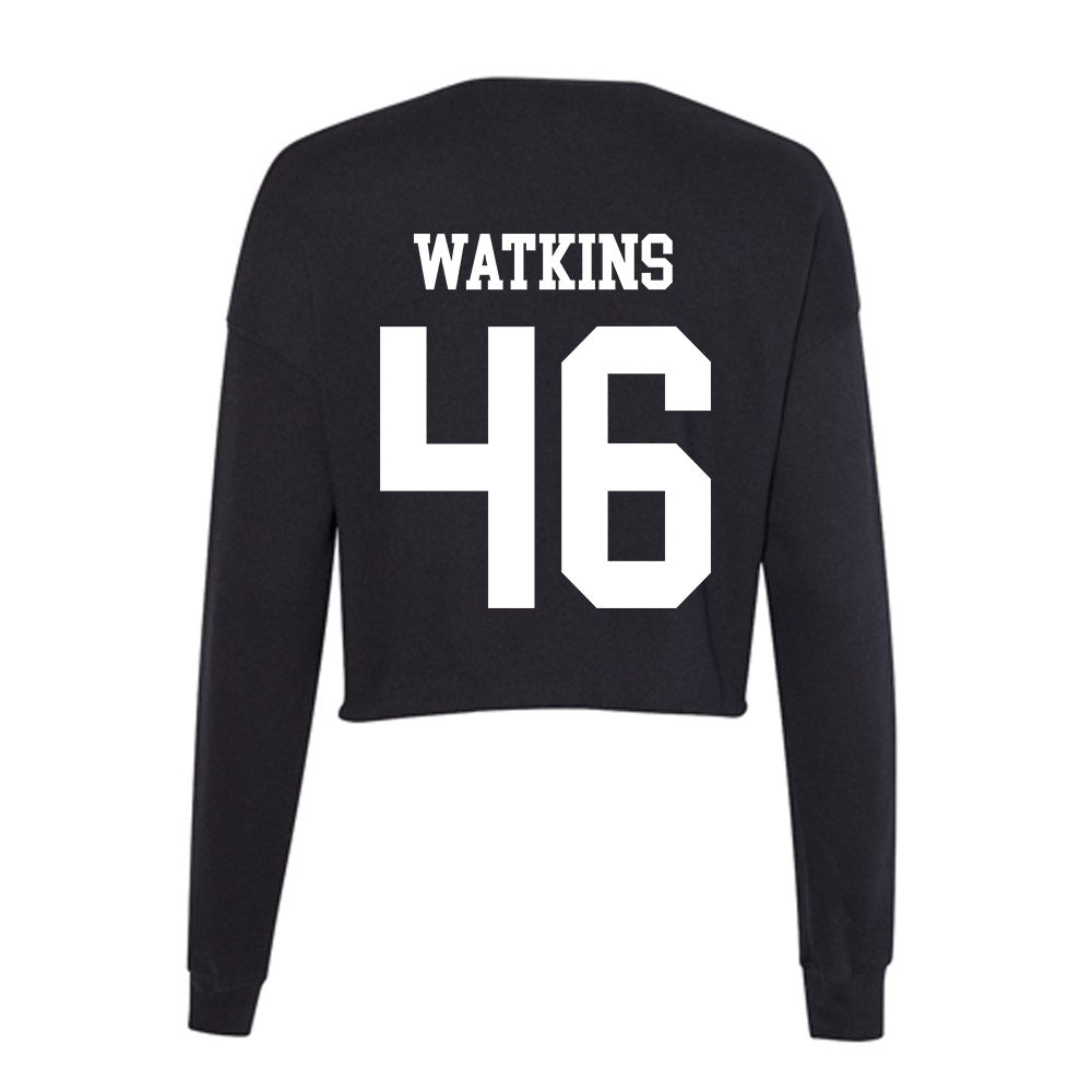 OKBU - NCAA Football : Luke Watkins - Women's Cropped Crew Fleece-1
