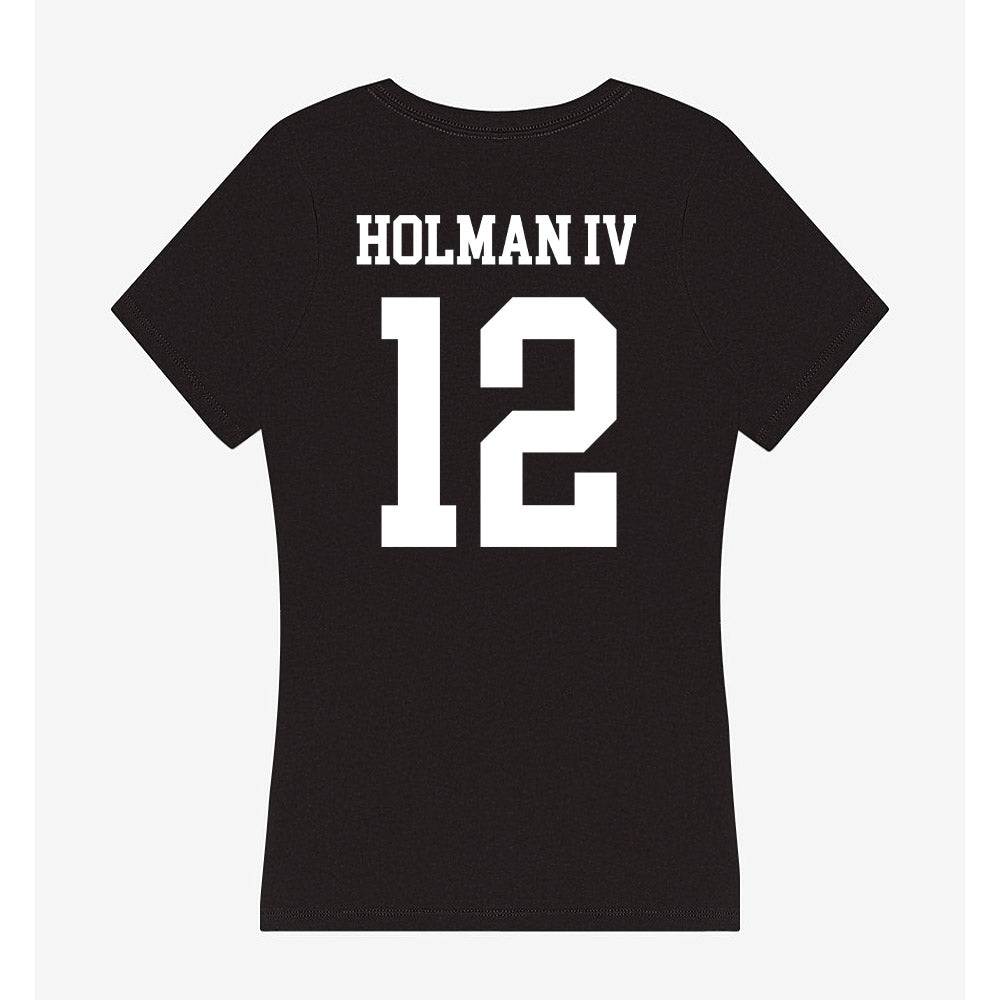 OKBU - NCAA Football : Robert Lee Holman IV - Women's V-Neck T-Shirt-1