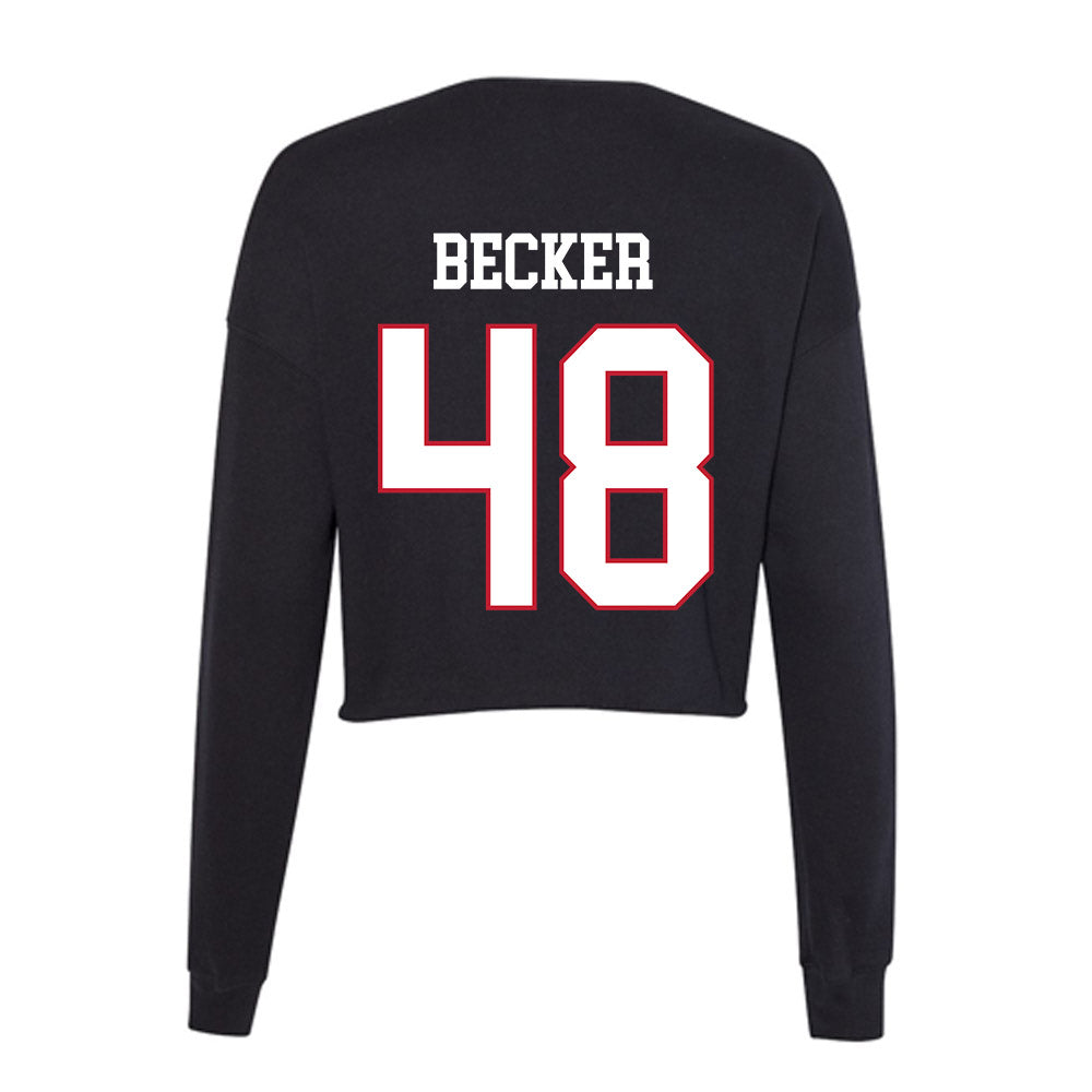 Miami of Ohio - NCAA Football : Chase Becker - Women's Cropped Crew Fleece-1