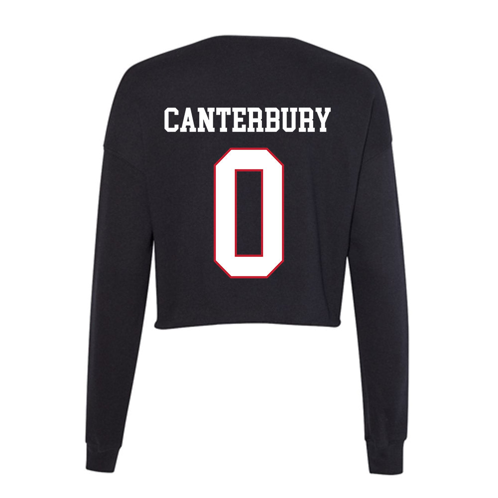 Miami of Ohio - NCAA Baseball : Colin Canterbury - Women's Cropped Crew Fleece-1