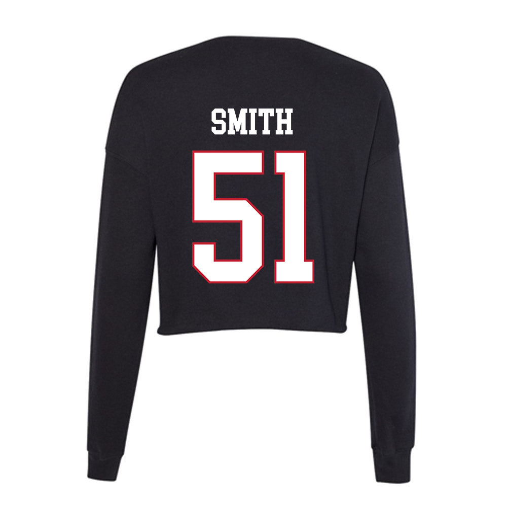 Miami of Ohio - NCAA Football : Eric Smith - Women's Cropped Crew Fleece-1