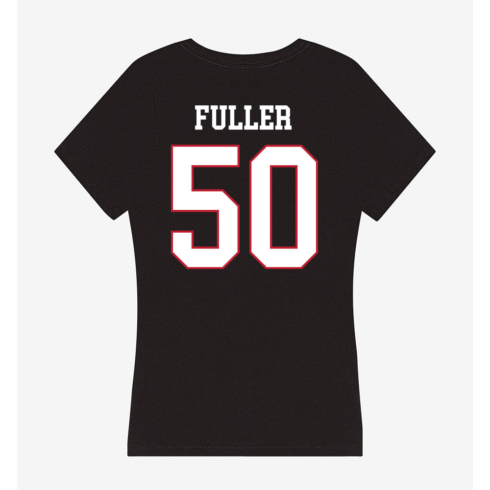 Miami of Ohio - NCAA Football : Jayden Fuller - Women's V-Neck T-Shirt-1