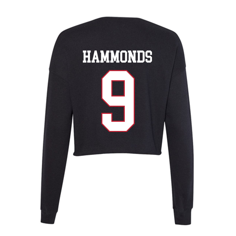 Miami of Ohio - NCAA Football : Javon Hammonds - Women's Cropped Crew Fleece-1