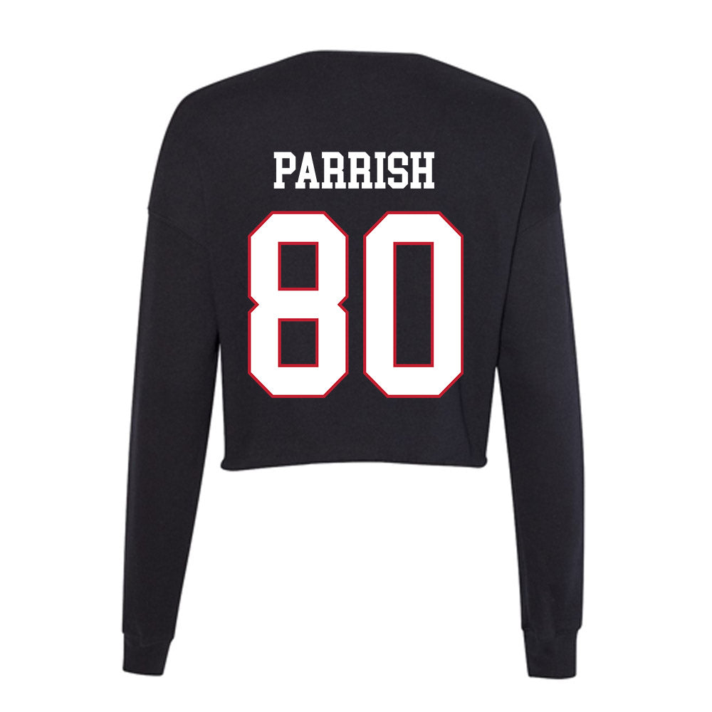 Miami of Ohio - NCAA Football : Michael Parrish - Women's Cropped Crew Fleece-1