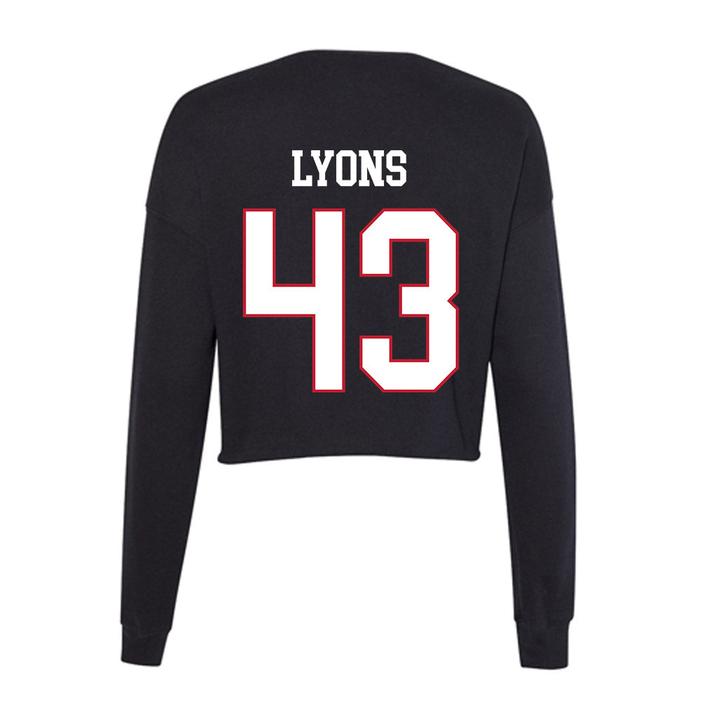 Miami of Ohio - NCAA Football : Grant Lyons - Women's Cropped Crew Fleece-1